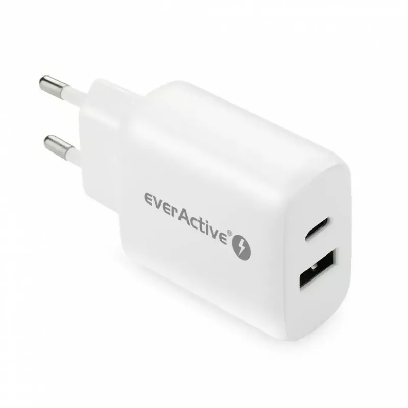 USB-C įkroviklis everActive SC-370Q 25W QC3.0 greitasis įkrovimas