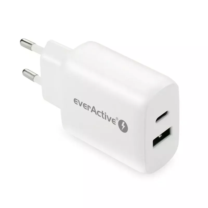 USB-C įkroviklis everActive SC-370Q 25W QC3.0 greitasis įkrovimas