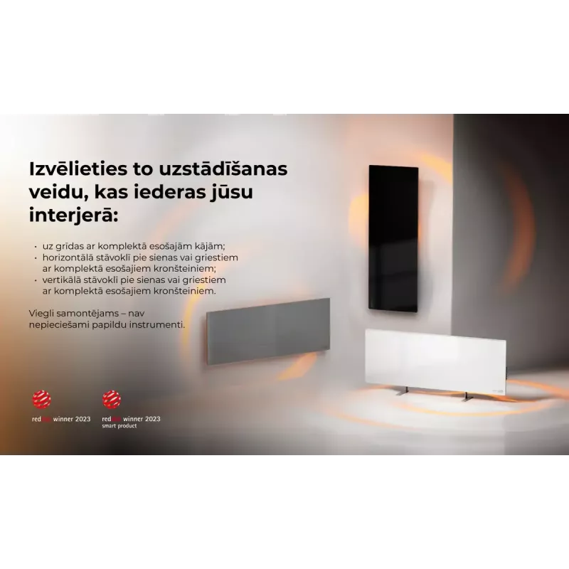 Infragarso elektrinis šildytuvas AENO Premium Eco Smart Heater AGH0005S, pilka