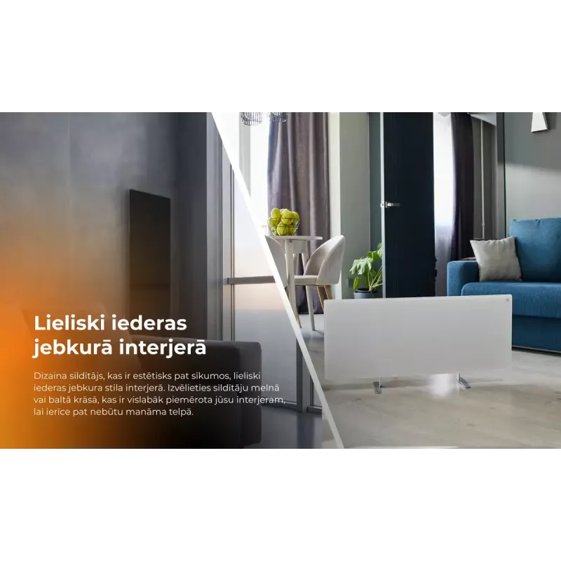 Infragarso elektrinis šildytuvas AENO Premium Eco Smart Heater AGH0005S, pilka