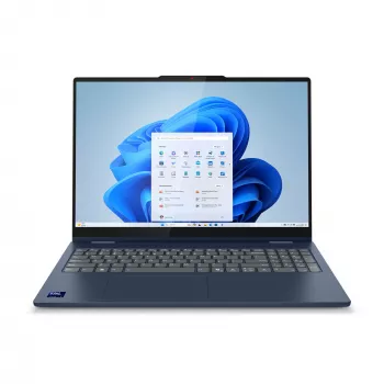 Lenovo IdeaPad 5 2-in-1 16IAL10 nešiojamas kompiuteris hibridas (2-in-1) 40,6 cm (16 colių) jutiklinis ekranas WUXGA 32 GB LPDDR5x-SDRAM 1 TB SSD Wi-Fi 6 (802.11ax) Windows 11 Home mėlynas