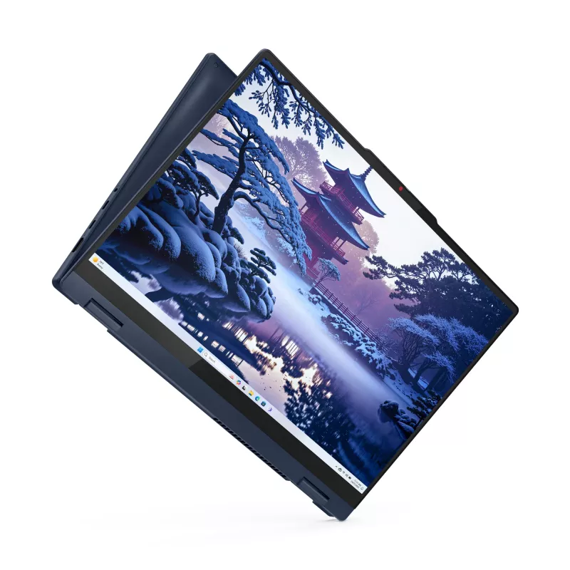 Lenovo IdeaPad 5 2-in-1 16IAL10 nešiojamas kompiuteris hibridas (2-in-1) 40,6 cm (16 colių) jutiklinis ekranas WUXGA 32 GB LPDDR5x-SDRAM 1 TB SSD Wi-Fi 6 (802.11ax) Windows 11 Home mėlynas