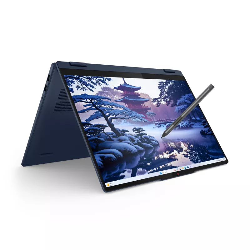 Lenovo IdeaPad 5 2-in-1 16IAL10 nešiojamas kompiuteris hibridas (2-in-1) 40,6 cm (16 colių) jutiklinis ekranas WUXGA 32 GB LPDDR5x-SDRAM 1 TB SSD Wi-Fi 6 (802.11ax) Windows 11 Home mėlynas