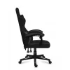 Gaming kėdė Huzaro FORCE 4.4 CARBON — medžiaginis kaušinis sėdynė, aukštis 115–125 cm, maks. apkrova 130 kg, plieninis pagrindas, reguliuojami porankiai