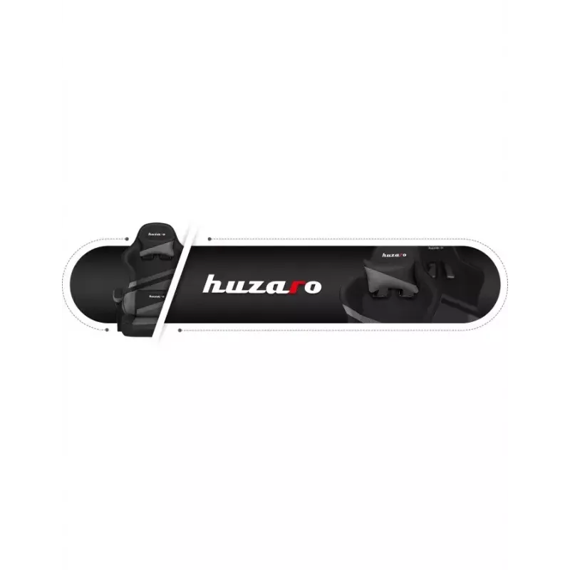 Žaidimų kėdė Huzaro FORCE 4.4 Bucket Seat Juoda Pilka — tinklinis audinys, max 130 kg, aukštis 45–55 cm, 5 ratukų