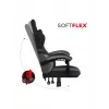 Žaidimų kėdė Huzaro FORCE 4.4 Bucket Seat Juoda Pilka — tinklinis audinys, max 130 kg, aukštis 45–55 cm, 5 ratukų