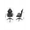 Žaidimų kėdė Huzaro FORCE 4.4 Bucket Seat Juoda Pilka — tinklinis audinys, max 130 kg, aukštis 45–55 cm, 5 ratukų
