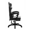 Gaming kėdė Huzaro Force 3.7 Pilka – ergonominė žaidimų kėdė, reguliuojamas aukštis 107,5–116,5 cm, sėdynės plotis 47 cm
