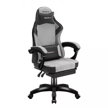 Gaming kėdė Huzaro Force 3.7 Pilka – ergonominė žaidimų kėdė, reguliuojamas aukštis 107,5–116,5 cm, sėdynės plotis 47 cm