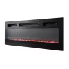 Spintelė televizoriui Cama Meble EVA su elektriniu židiniu 180x40x52 cm grafitas/blizgus grafitas