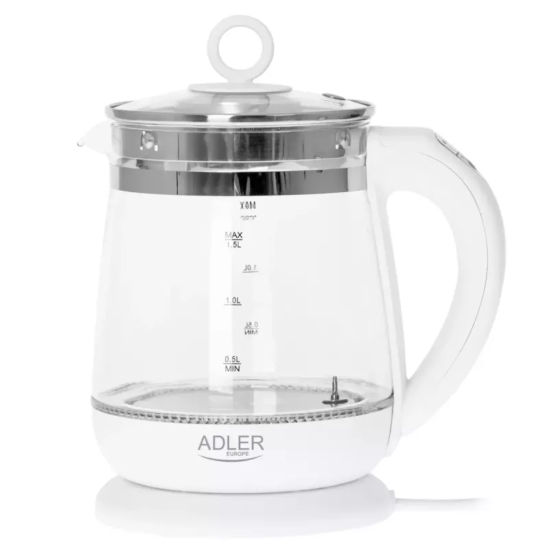 Elektrinis virdulys Adler AD 1299 1.5 L 1850 W Baltas