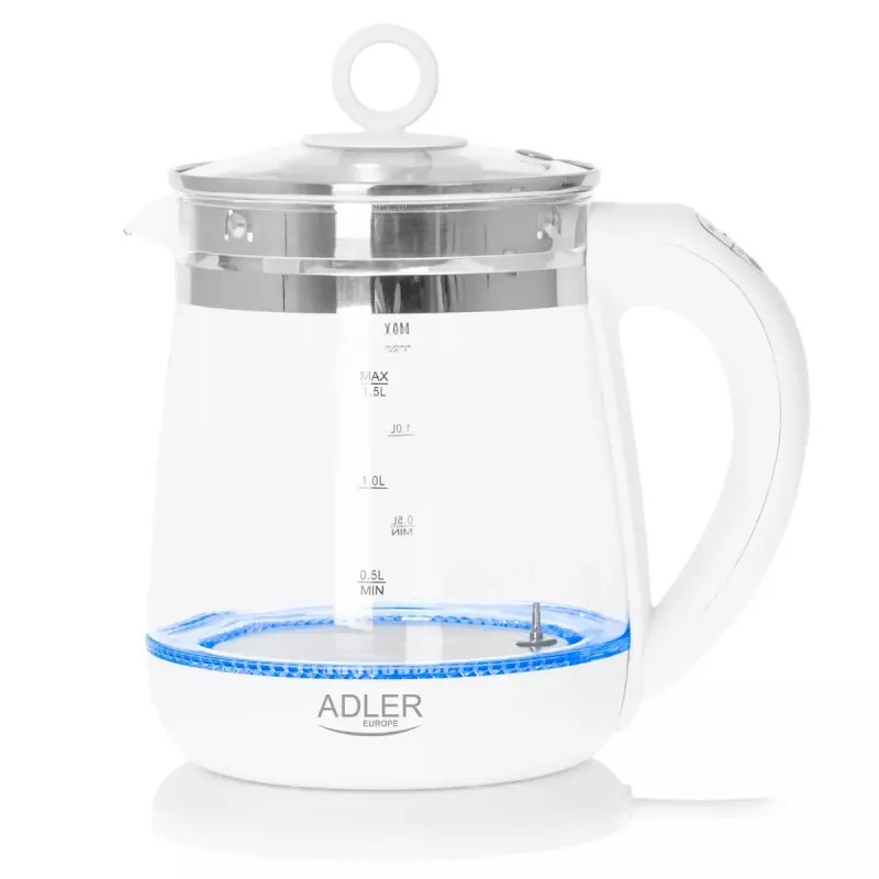 Elektrinis virdulys Adler AD 1299 1.5 L 1850 W Baltas