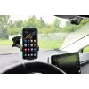 Automobilinis telefono laikiklis IBOX H-9 reguliuojamas kampas universalus pritaikymas išmaniesiems telefonams, siurbtukas, juodas, plastikinis
