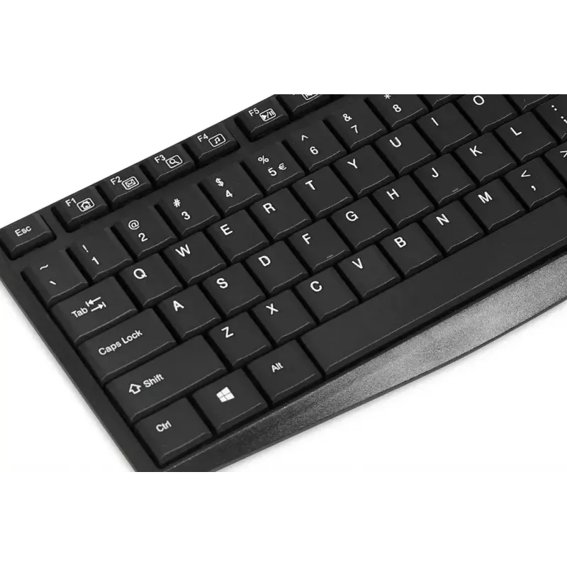 Laidinė USB klaviatūra IBOX Eris IKC2010B – pilno dydžio, 105 klavišų, vandeniui atspari, juoda