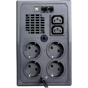 UPS ORVALDI ID1K5CH 1,5 kVA (900 W) Linijinis-interaktyvus, 24 V baterija, LCD, USB, kompaktiškas juodas