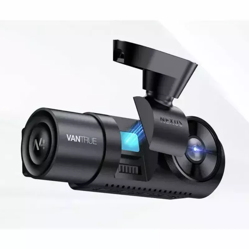 Vaizdo registratorius VANTRUE N4 PRO, 3 kanalų, pagrindinė 3840×2160, 165° priekis, 160° salonas, GPS, Wi‑Fi, IPS ekranas, MicroSD iki 512 GB