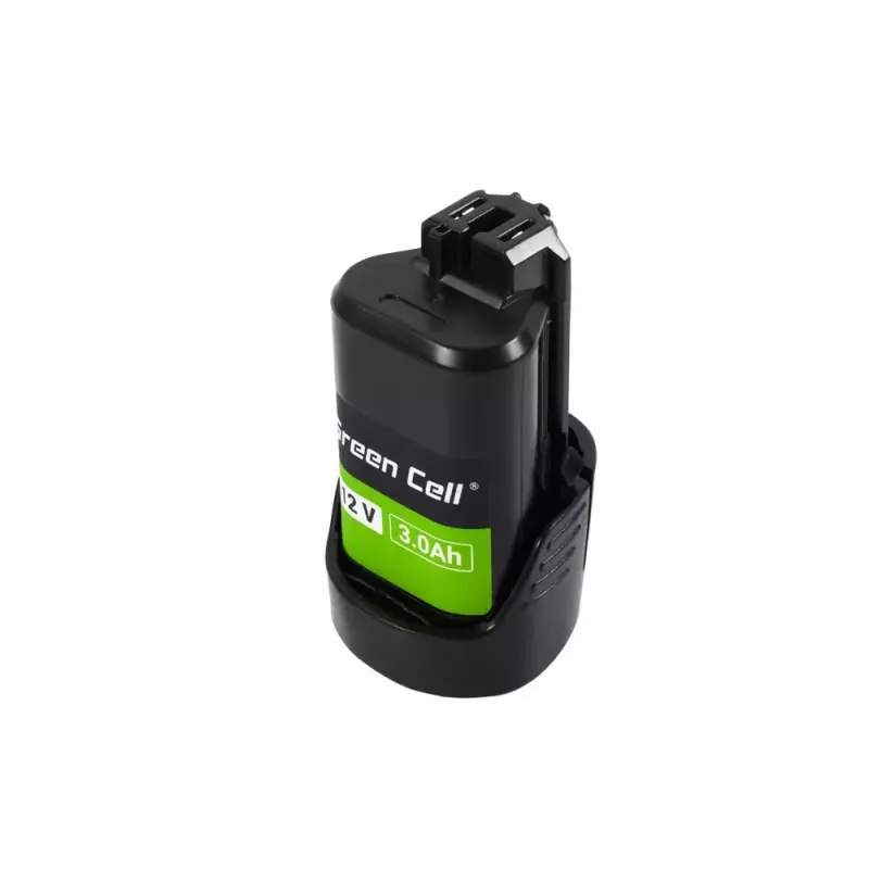 Belaidžio įrankio baterija Green Cell PTBO12V3 – Li‑Ion 3 Ah, 5,1×4,7×8,6 cm