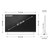 Sharp LC-32HF2265EW 81.3 cm (32 colių) HD išmanusis televizorius su Wi-Fi, baltas