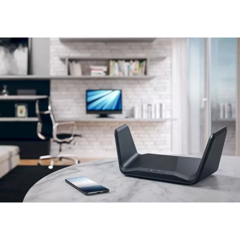 Netgear Nighthawk RAXE300 belaidis maršrutizatorius, Wi-Fi 6E, 4 prievadų komutatorius