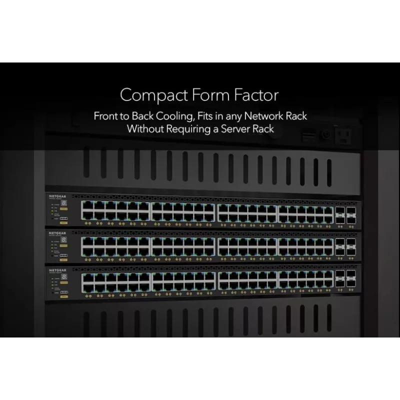 NETGEAR M4350-24X8F8V valdomas L3 10G Ethernet (100/1000/10000) Power over Ethernet (PoE) 1U juodas