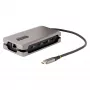 StarTech.com USB-C kelių prievadų adapteris, 4K 60Hz HDMI 2.0b, HDR, USB 3.2 Gen 2 10Gbps šakotuvas (2xUSB-C, 1xUSB-A), 100W PD perdavimas, Mini kelioninis dokas, 12 colių/30 cm laidas, nešiojamojo kompiuterio dokavimo stotelė