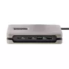 StarTech.com USB-C kelių prievadų adapteris, 4K 60Hz HDMI 2.0b, HDR, USB 3.2 Gen 2 10Gbps šakotuvas (2xUSB-C, 1xUSB-A), 100W PD perdavimas, Mini kelioninis dokas, 12 colių/30 cm laidas, nešiojamojo kompiuterio dokavimo stotelė