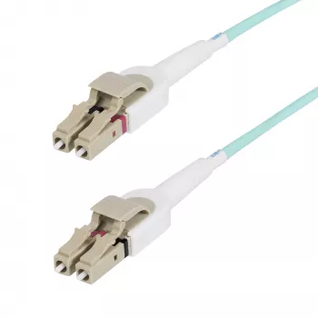 StarTech.com 5m LC–LC (UPC) OM4 perjungiamas šviesolaidinis kabelis 50/125µm, 100G, įrankių nereikalaujantis poliškumo keitimas, maži įterpimo nuostoliai – LSZH šviesolaidinis šuolis