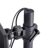 StarTech.com stalo laikiklis 2 vertikaliai sukrautiems monitoriams, dvigubas 49 colių, bendra apkrova 70 svarų (32 kg), C-spaustuvas, greito atlaisvinimo VESA sistema, plačiaekranis 16:9 / itin platus 32:9, TAA