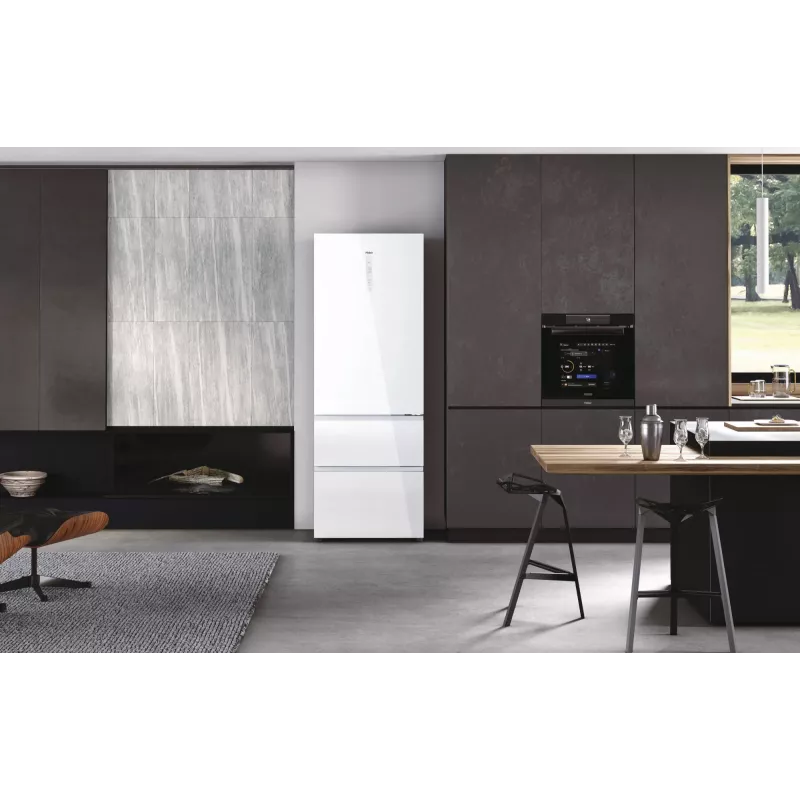 Haier 3D 70 Serie 7 HTW7720DNGW Laisvai pastatomas šaldytuvas-šaldiklis 483 L Baltas