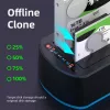 CoreParts MS-CLONER-SATA2.5-3.5 doko stotelė kietiesiems diskams, juoda