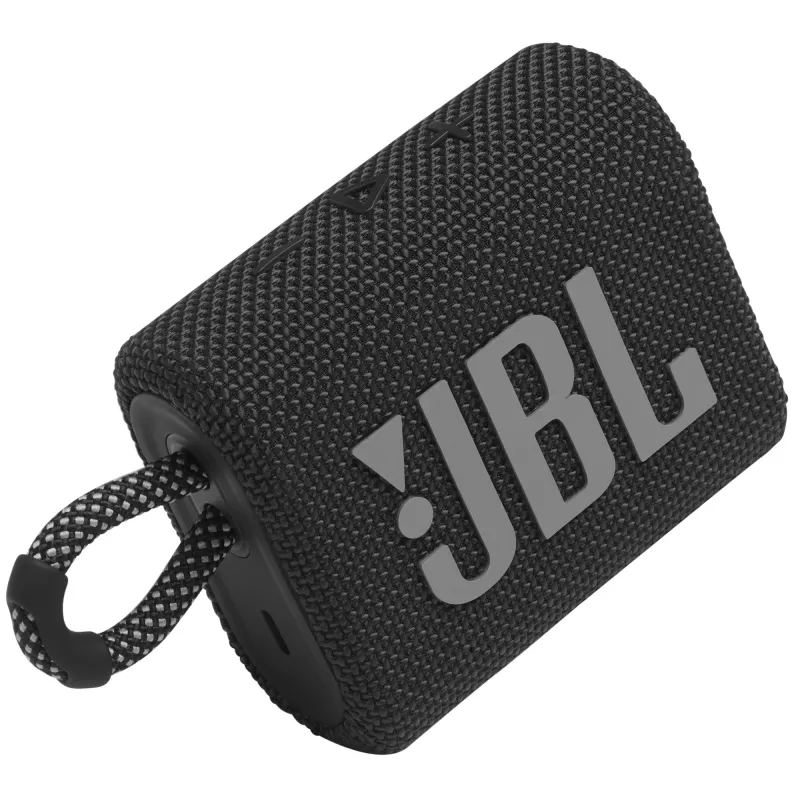 JBL GO 3 BLACK – Nešiojamas Bluetooth garsiakalbis, 4.2 W, IP67