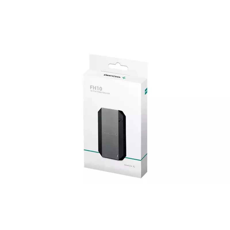 Ventiliatorių valdiklis DeepCool FH-10, 4 kontaktų ventiliatoriaus jungtis, juoda, 80×46×15 mm
