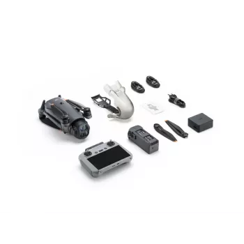 Dronas DJI Mavic 4 Pro Fly More Combo (DJI RC 2) – 4 rotoriai, 100 MP, 27 m/s, 41 000 m nuotolis, 1,063 kg, pilka spalva