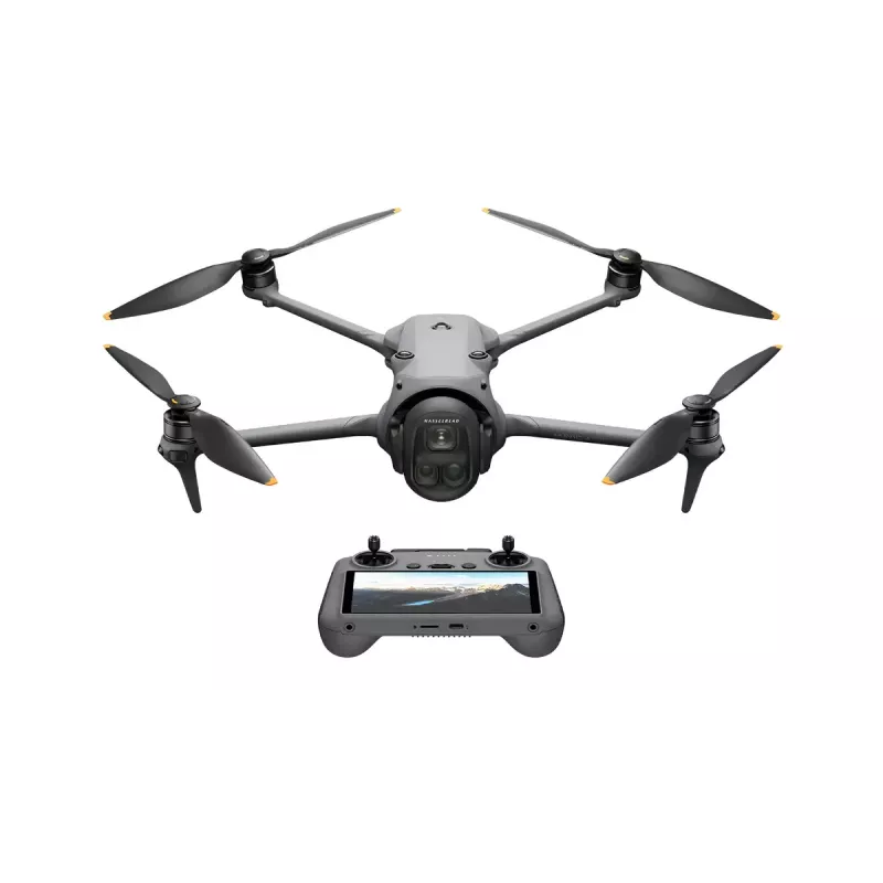 Dronas DJI Mavic 4 Pro Fly More Combo (DJI RC 2) – 4 rotoriai, 100 MP, 27 m/s, 41 000 m nuotolis, 1,063 kg, pilka spalva