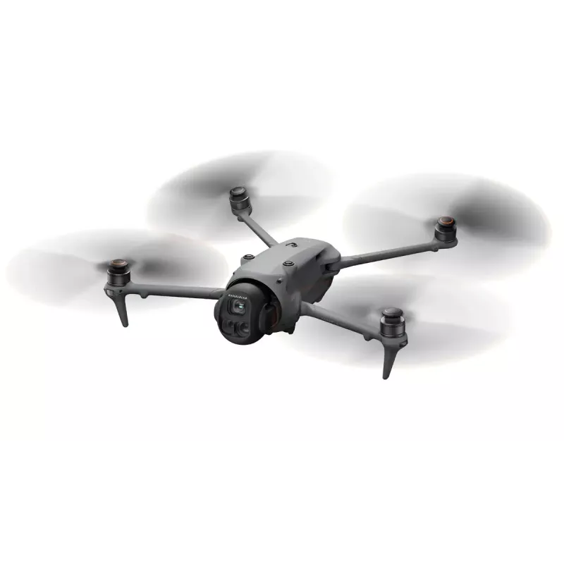 Dronas DJI Mavic 4 Pro Fly More Combo (DJI RC 2) – 4 rotoriai, 100 MP, 27 m/s, 41 000 m nuotolis, 1,063 kg, pilka spalva