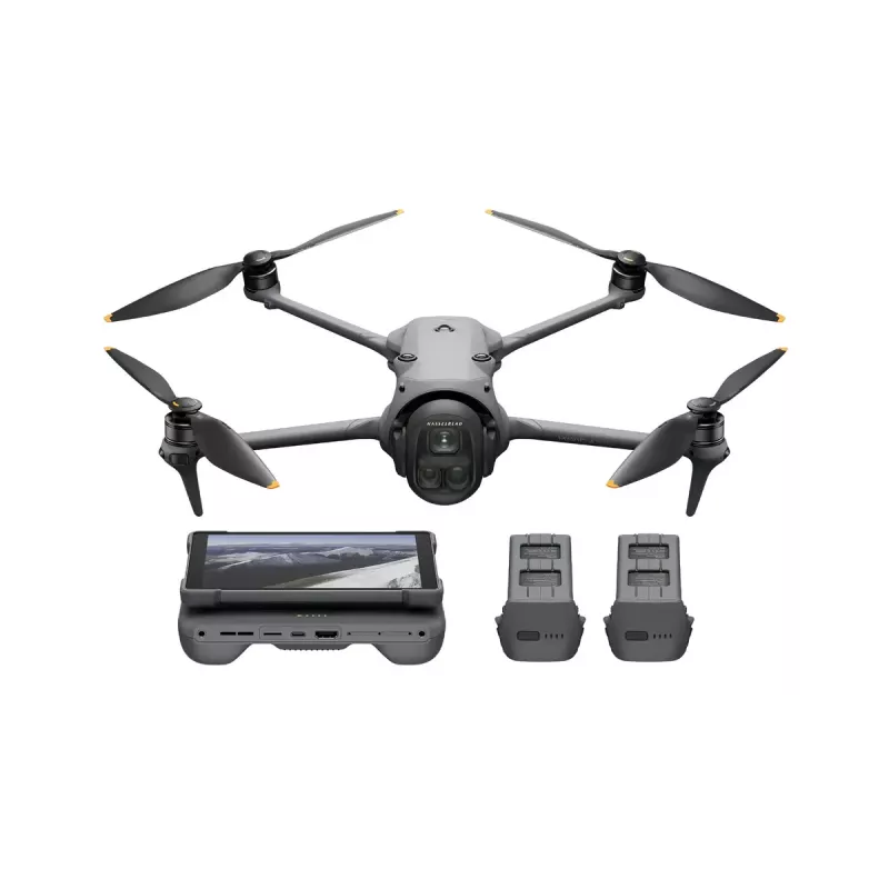 Dronas DJI Mavic 4 Pro Quadcopter — 100 MP kamera, 12288×8192 px, 6654 mAh baterija, 41000 m nuotolis, 27 m/s, 1,063 kg, pilka