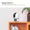 IP stebėjimo kamera IMOU Ranger Dual Pro 6MP — stalinė, 2304×1296, 3.6mm, 8× skaitmeninis priartinimas, 91°×47° matymo kampai