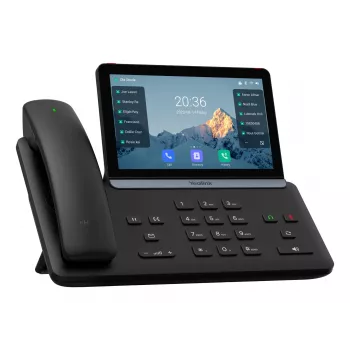 IP telefonas Yealink Yealink-SIP-T88W Pro — Android, 7 colių (1024×600) LCD, laidinis ir belaidis ragelis, Bluetooth, PoE, juoda