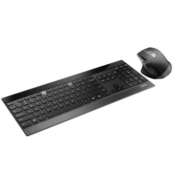 Bevielis klaviatūros ir pelės rinkinys Rapoo 9900m Office QWERTZ juoda