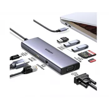 Ugreen Revodok USB-C 6-IN-1 Hub su 4K HDMI USB Type-C 10000 Mbit/s