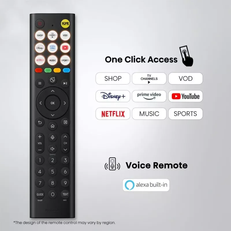 Televizorius Hisense 50Q7S 50 colių (127 cm) QLED 4K Ultra HD Smart TV, Direct-LED, HomeOS, Wi-Fi, Juodas
