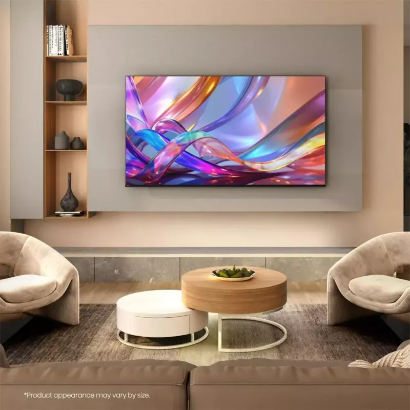 Televizorius Hisense 50Q7S 50 colių (127 cm) QLED 4K Ultra HD Smart TV, Direct-LED, HomeOS, Wi-Fi, Juodas