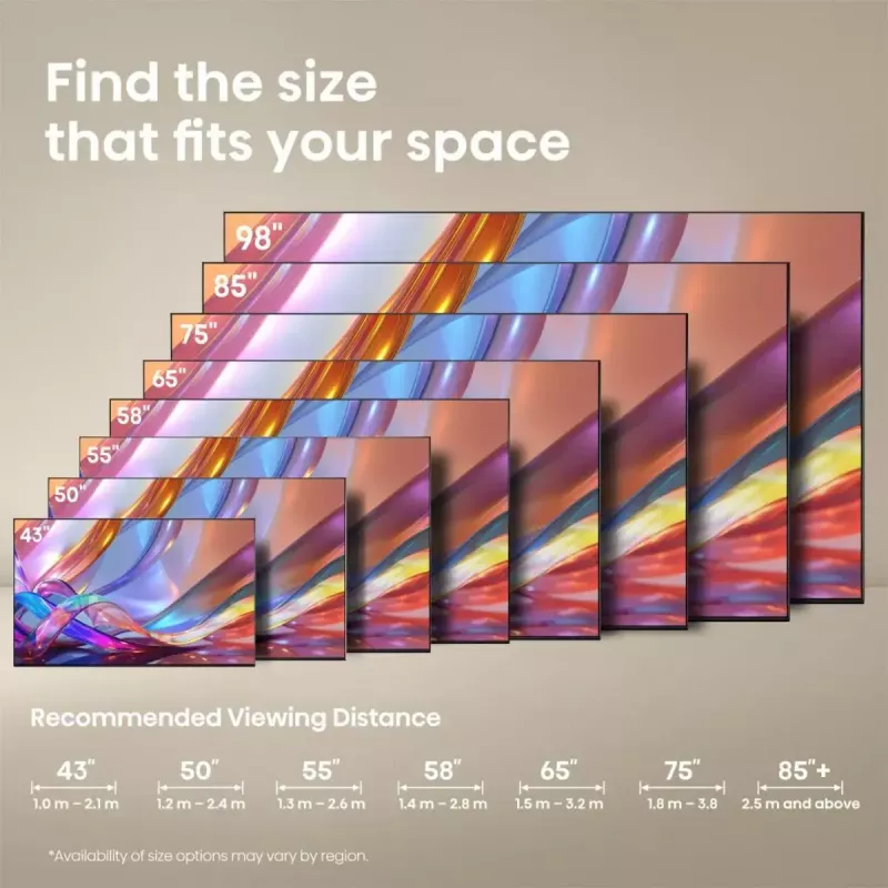 Televizorius Hisense 50Q7S 50 colių (127 cm) QLED 4K Ultra HD Smart TV, Direct-LED, HomeOS, Wi-Fi, Juodas