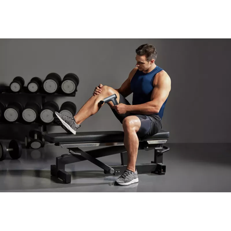 Rankinis perkusinis ir vibracinis kaklo bei pečių masažuoklis SKG F1 Pro, pilka, 461g, 10W