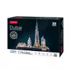 3D dėlionė CubicFun City Line Dubajus su LED, 182 dalys, 532×48 mm, nuo 10 metų