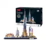 3D dėlionė CubicFun City Line Dubajus su LED, 182 dalys, 532×48 mm, nuo 10 metų