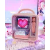 Nešiojamas mono garsiakalbis Divoom Ditoo-Mic Mini Pink