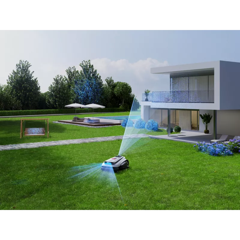 Robotinė vejapjovė Ecovacs GOAT A1600 LiDAR PRO EU, 1600 m², LiDAR, 33 cm, juoda, balta