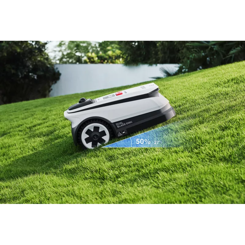 Robotinė vejapjovė Ecovacs GOAT A1600 LiDAR PRO EU, 1600 m², LiDAR, 33 cm, juoda, balta