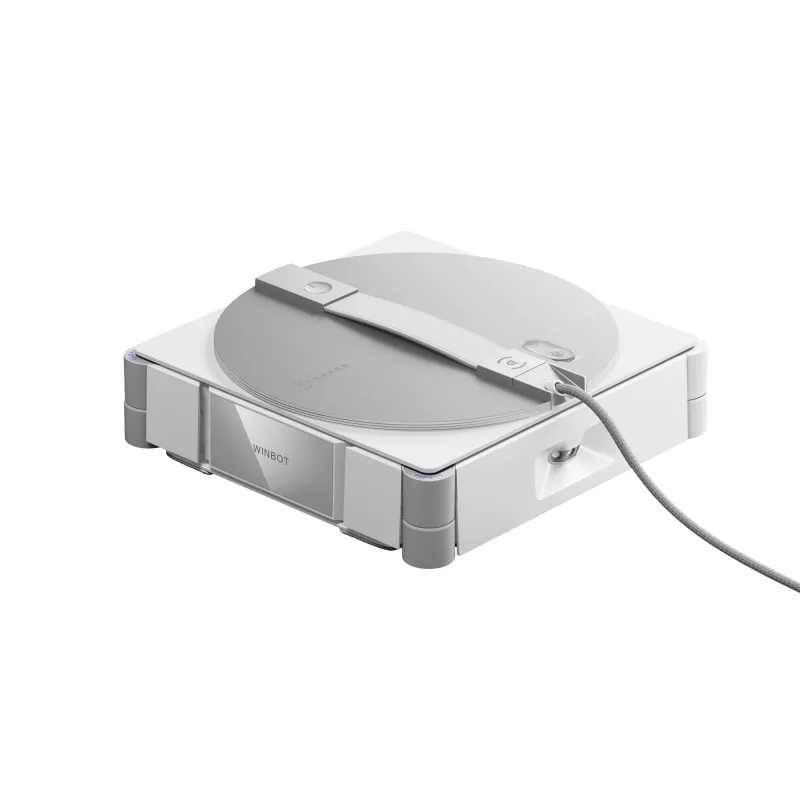 Langų plovimo robotas Ecovacs WINBOT W3 OMNI, baterija 4500 mAh, 270×270×76 mm, sidabrinis/baltas